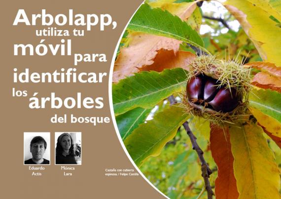Portada del artículo "Arbolapp, utiliza tu móvil para identificar los árboles del bosque" de la revista NaturalMente 04
