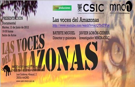 La Sociedad de Amigos del Museo presenta el documental Las voces del Amazonas el próximo 12 de junio