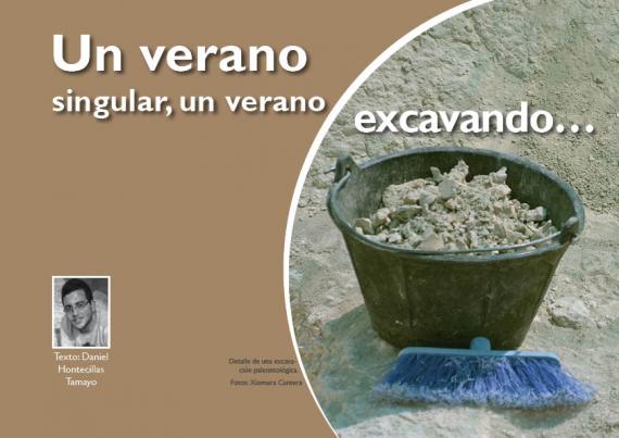 Portada del artículo "Un verano singular, un verano excavando... " de la revista NaturalMente nº 7